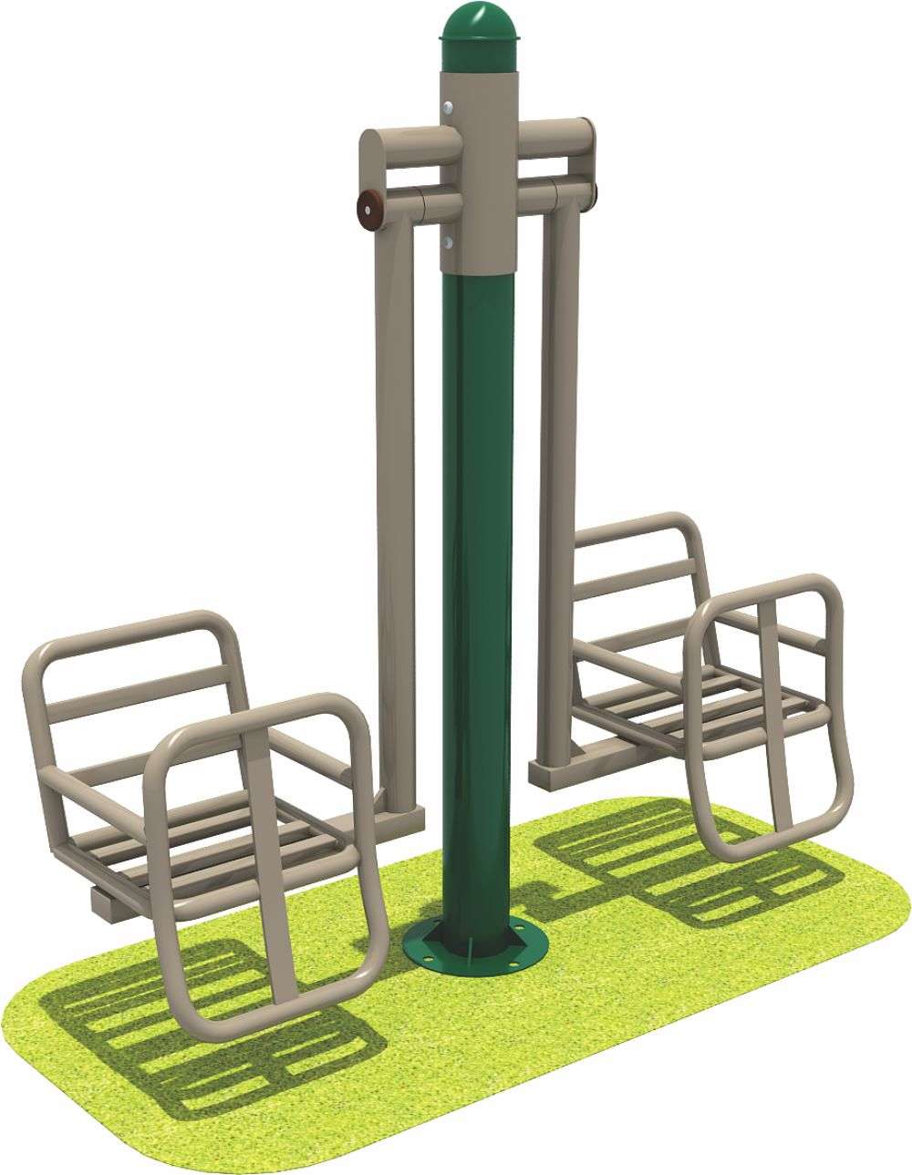 ky开元健身器材 双人儿童秋